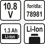Akumuliatorius LI-ION 1,3AH 10,8V(78985)