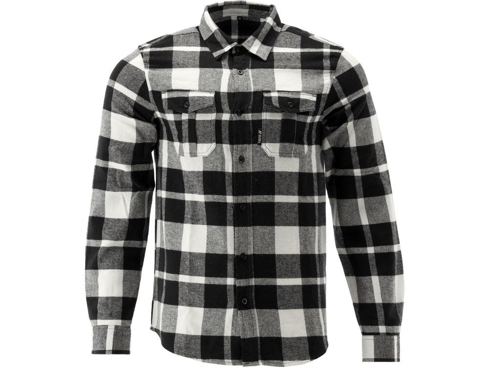 Flaneliniai marškiniai juoda/balta | 100% medvilnė | 2XL dydis (YT-78816)