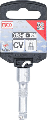 Ilgintuvas galvutei šarnyrinis | 6.3 mm (1/4") | 50 mm (2232)