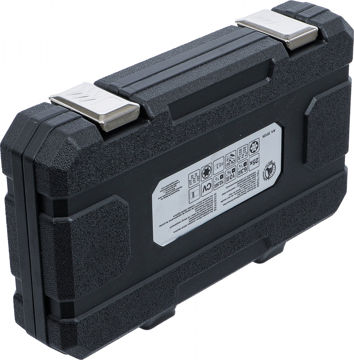 Antgalių ir galvučių rinkinys |  6.3 mm (1/4"), 10 mm (3/8"), 12.5 mm (1/2") Drive | E-Star / T-Star (for Torx) | 25 vnt (20124)
