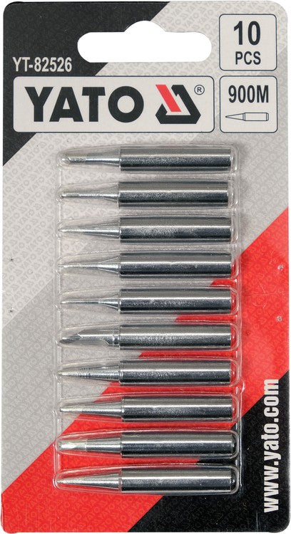 Litavimo antgalių rinkinys | tipas 900M | populiariausių formų | 10 vnt. (YT-82526)