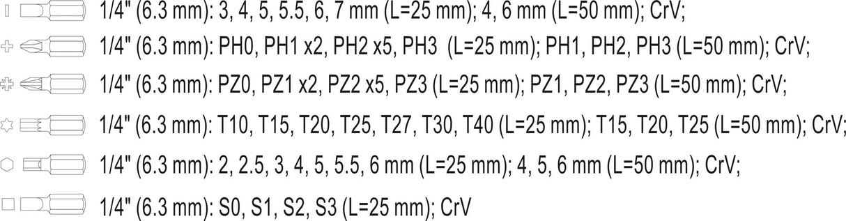 Набор бит | 56 шт.