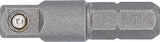Adapteris | 6.3 mm šešiakampis (1/4") - išorinis kvadratas 6.3 mm (1/4") | 30 mm (8202)