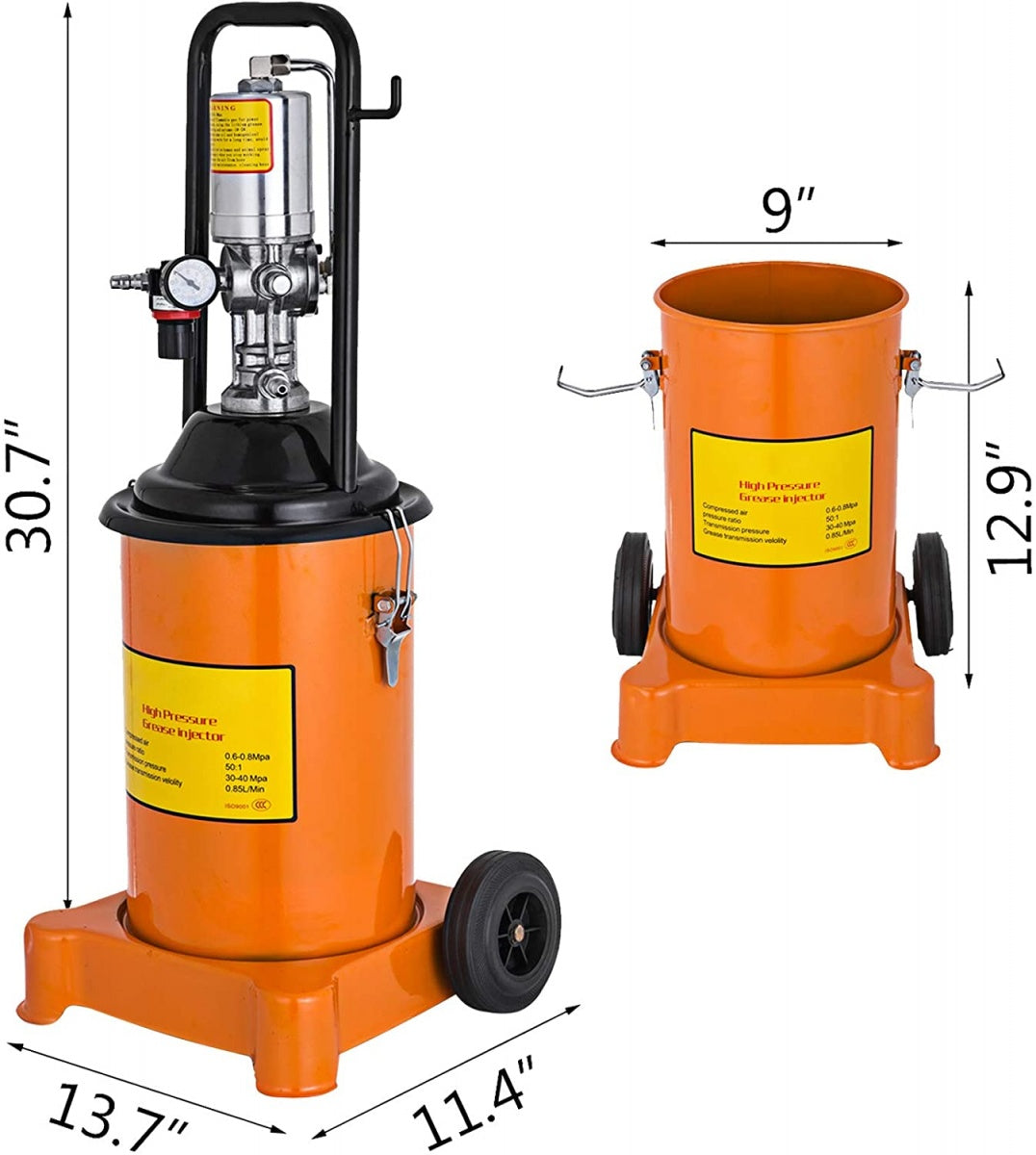 Pneumatinis tepimo įrenginys | 12 l (H0706)
