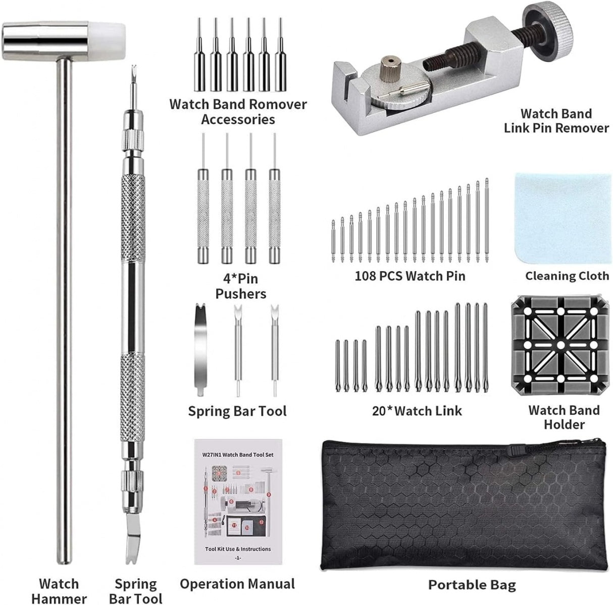 Laikrodžio remonto rinkinys | 24 viename (WR24)