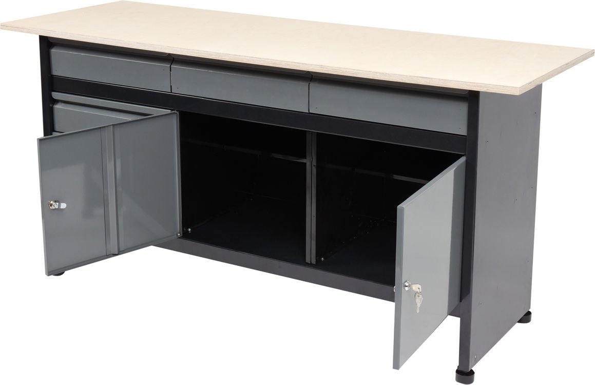 Stalas įrankių dirbtuvėms | varstotas | 1700 x 600 mm (58456)