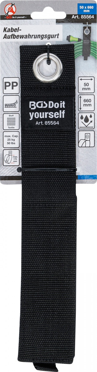 Kabelių laikymo diržas | reguliuojamas | 50 x 660 mm (85564)