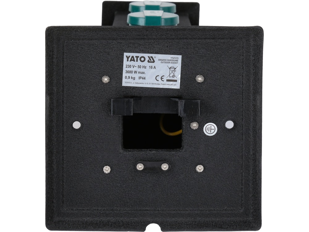 Outdoor socket in a metal box | IP44 | 4 X 230V (YT-81275)