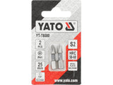 SCREWDRIVER BITS 1/4 25MM PH1 2 PCS NI (YT-78000)