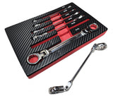 Kilpinių dvipusių raktų rinkinys | šarnyriniai | 9 - 21 mm | 6 vnt. (FDS6)