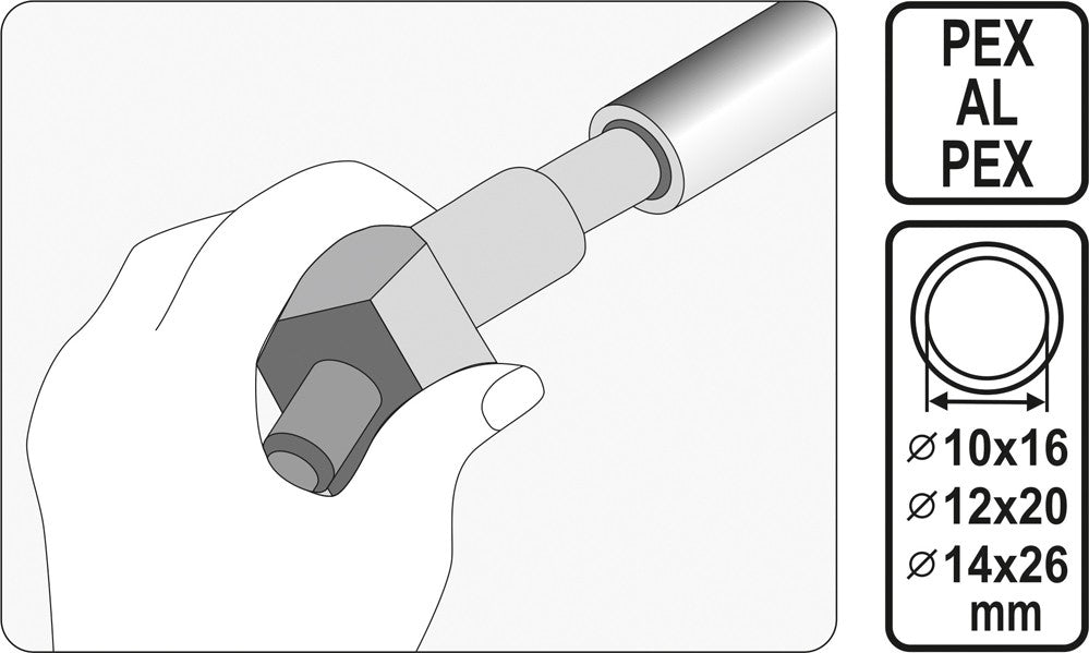 Vamzdelių kalibratorius | 16/20/26 mm (55740)