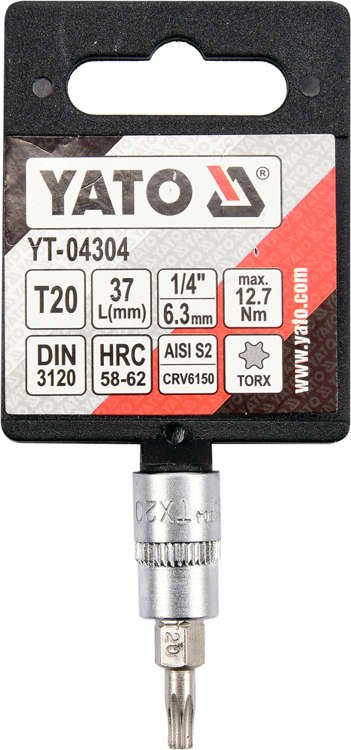 Бита в головке | 6.3 mm (1/4") | T-Star (Torx) T20