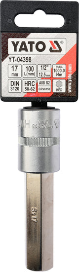 Antgalis įpresuotas į galvutę 1/2" hex 17 mm X 100 mm (YT-04398)