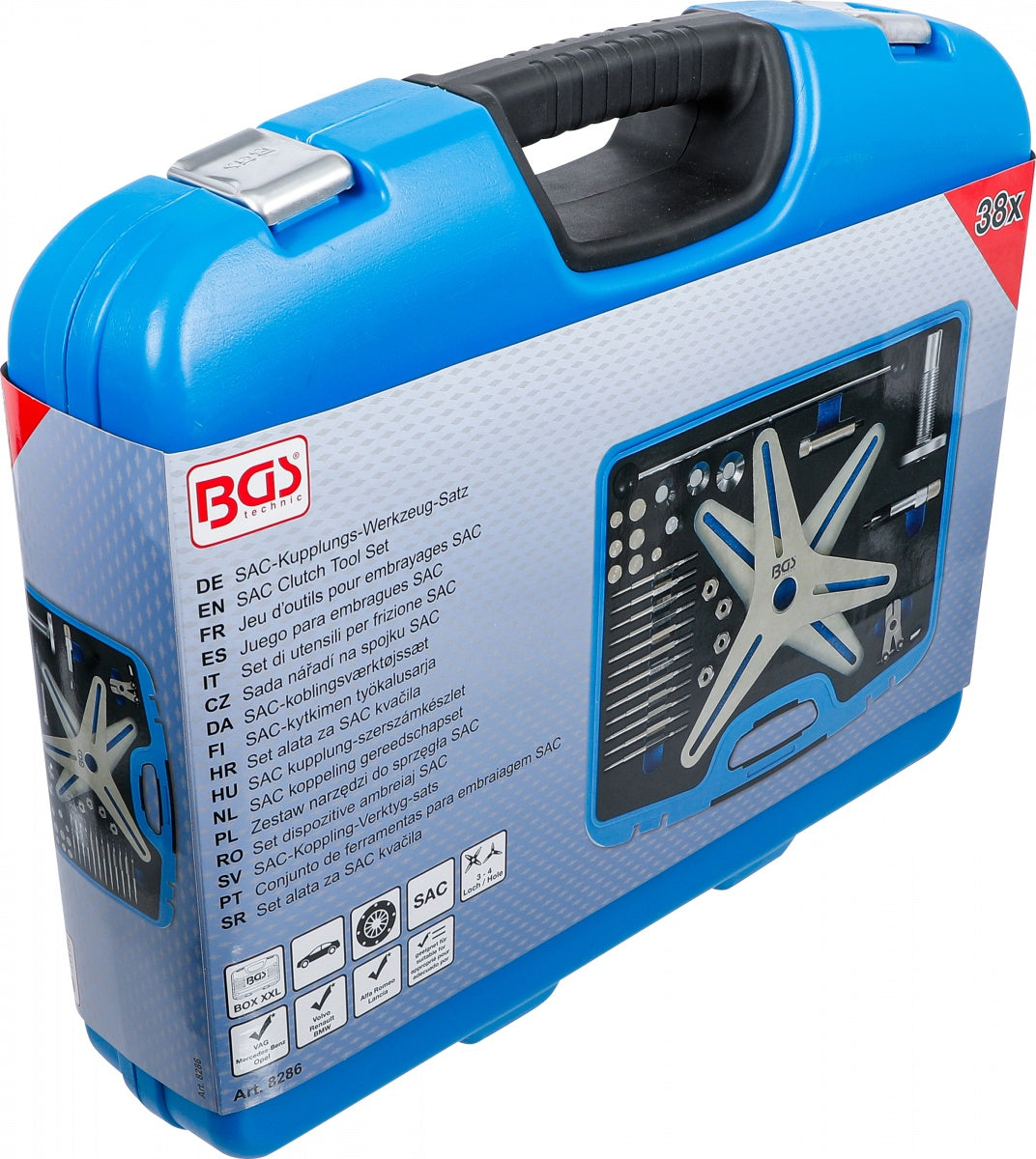 SAC sankabos įrankių komplektas | 38 vnt. (8286)