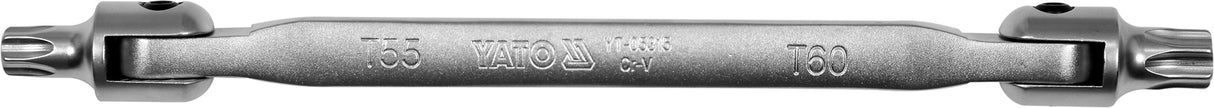 Raktas šarnyrinis dvipusis | T-Star (Torx) T55XT60 (YT-05315)