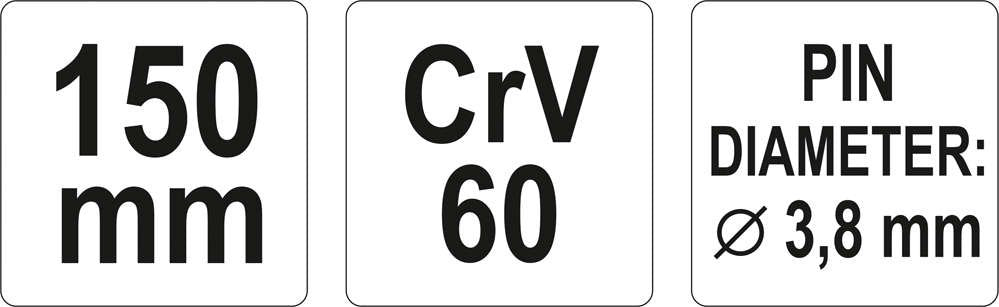 Išmušėjas bukas | 150 mm (YT-4690)