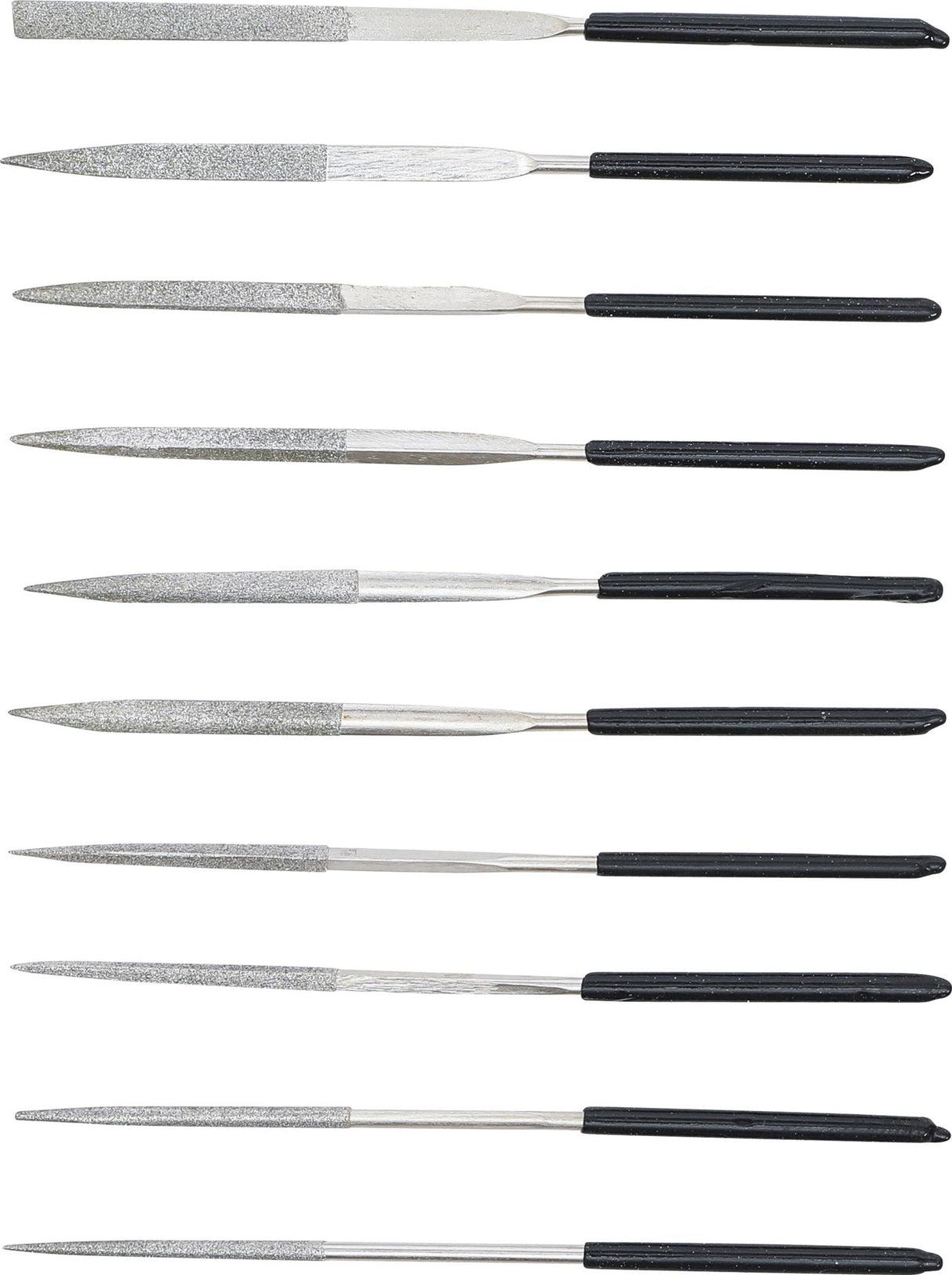 Deimantinių dildelių rinkinys | tiesios | 140 x 3 mm | 10 vnt. (1920)