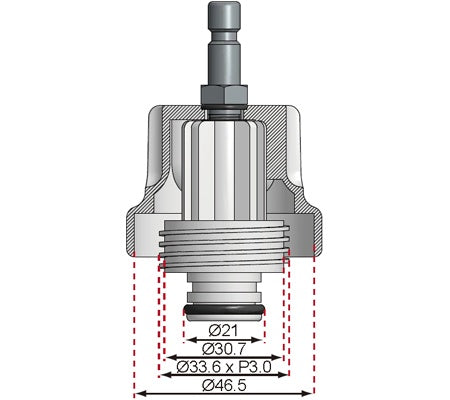 Spaudimo adapteris Toyota (8027-19)