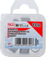 Vieliniai indėklai sriegiui | Helikoliai | M11 x 1.5 mm | 10 vnt. (9436-1)