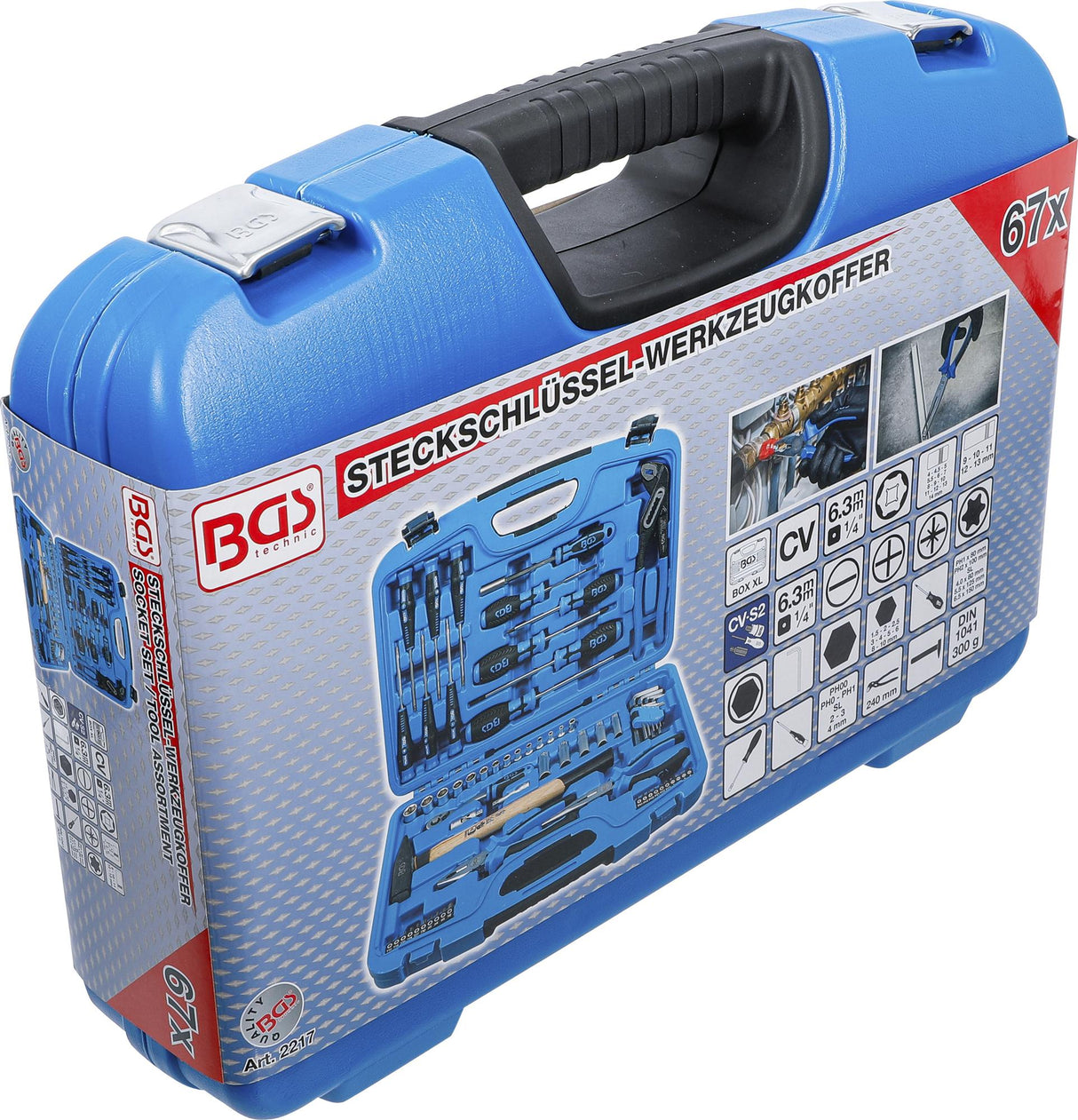 Galvučių rinkinys / Įrankių asortimentas | 67 vnt. (2217)