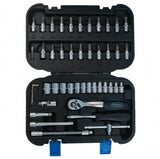 Galvučių su terkšle rinkinys | 6.3 mm (1/4") | 46 vnt. (KR141046C)