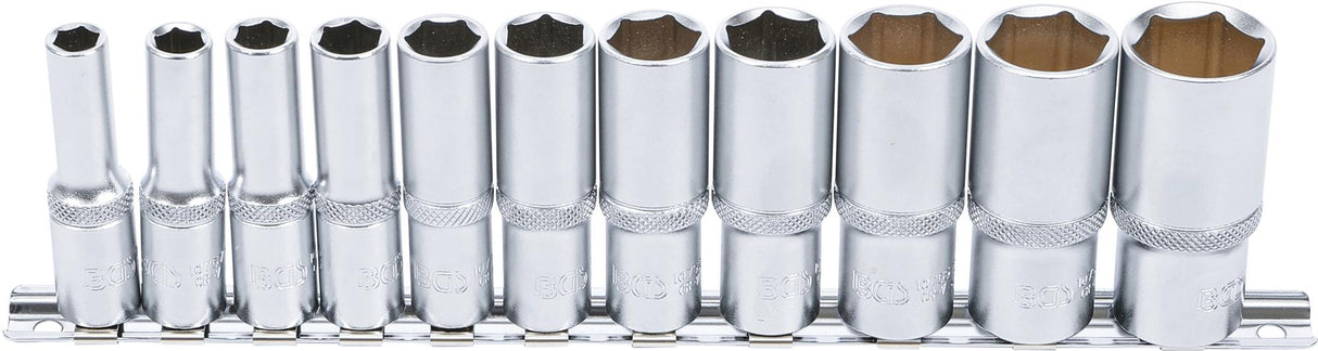 Galvučių rinkinys, šešiakampės, ilgos | 10 mm (3/8") | Coliniai dydžiai | 11 vnt. (2756)