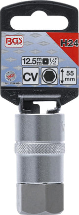 Antgalis įpresuotas į galvutę | 12,5 mm (1/2") | hex šešiakampis 24 mm (5184-H24)