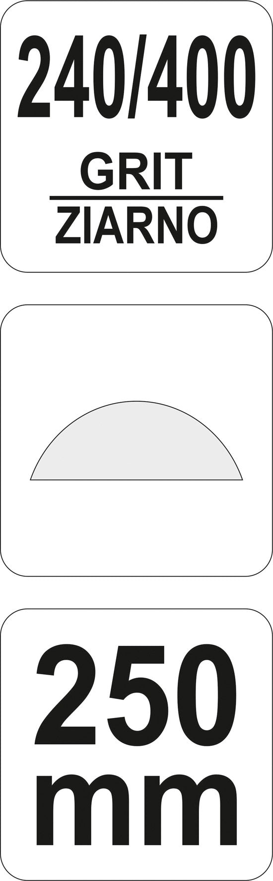 Deimantinė dildė / galąstuvas | 250 mm (YT-76080)
