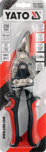 Žirklės skardai | kairinės | CrM | 250 mm (YT-1960)