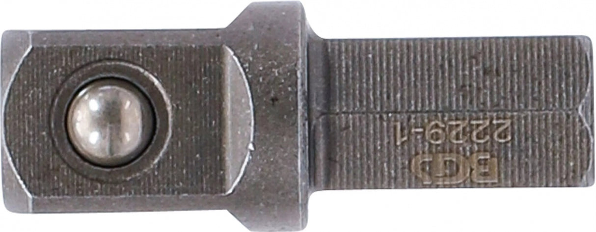 Adapteris  8 mm šešiakampis (5/16") - išorinis kvadratas 10 mm (3/8") | 30 mm (2229-1)