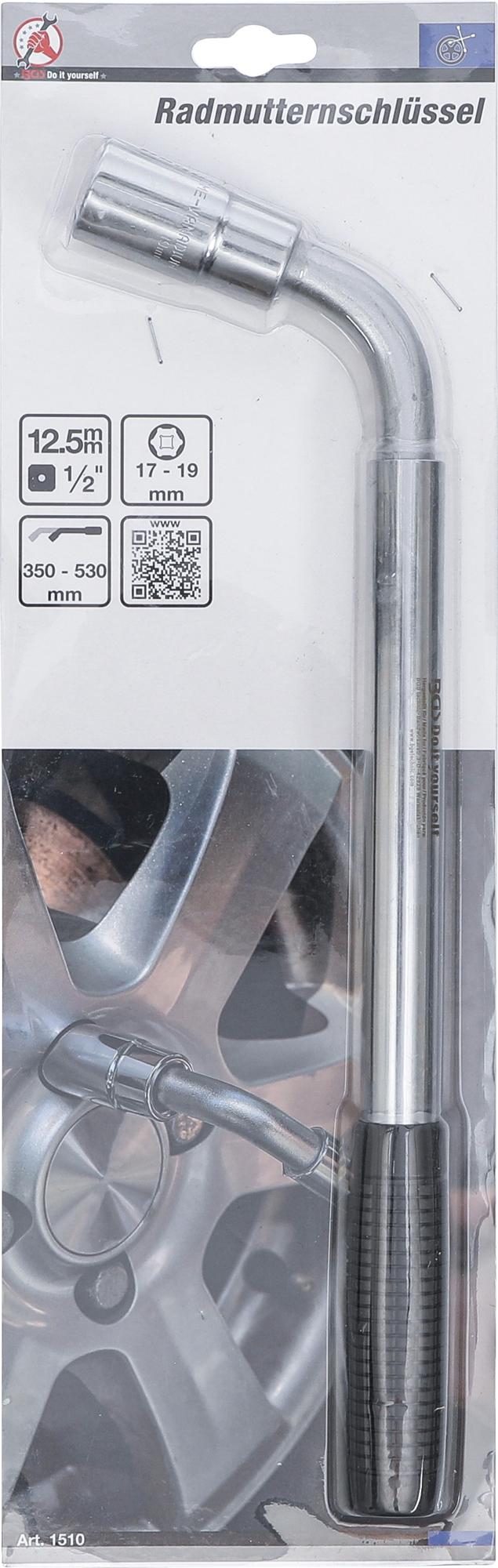Raktas ratams teleskopinis | 12,5 mm (1/2") | 17/19 mm (1510)