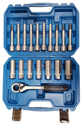 Kiauryminių galvučių komplektas amortizatoriams su terkšle | 18 vnt. (ST018)