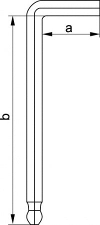 Šešiakampis raktas lenktas  ilgas su šarnyru 10 mm, 6vnt (YT-5804)