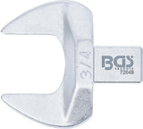 Открытый вставной рожковый ключ | 3/4" | квадрат 9 x 12 mm