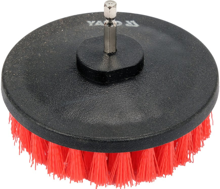 Šepečių rinkinys su Hex 6.3 mm (1/4") galu | Nailonas | 5 vnt. (YT-47777)