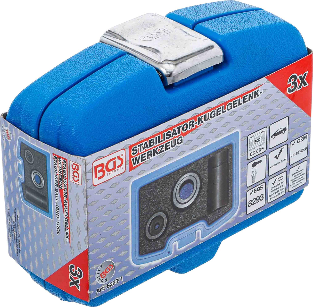 Antgalių rinkinys guminėms įvorėms | Mercedes W211, W220, W230  (8293-1)