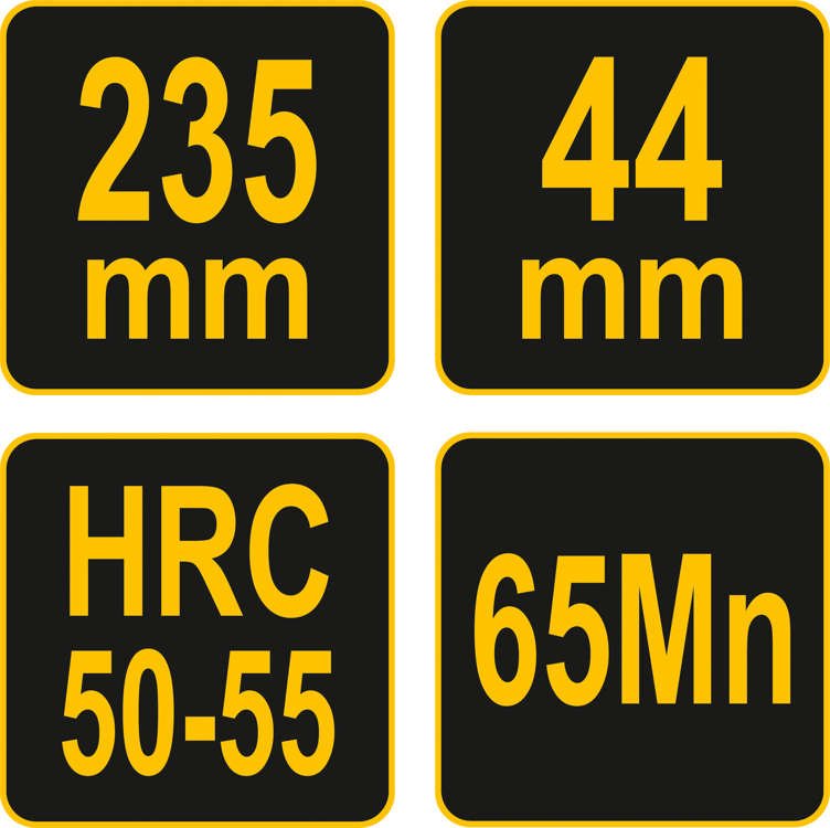 Oblius metalinis | peilis 44 mm | 235 mm (25887)