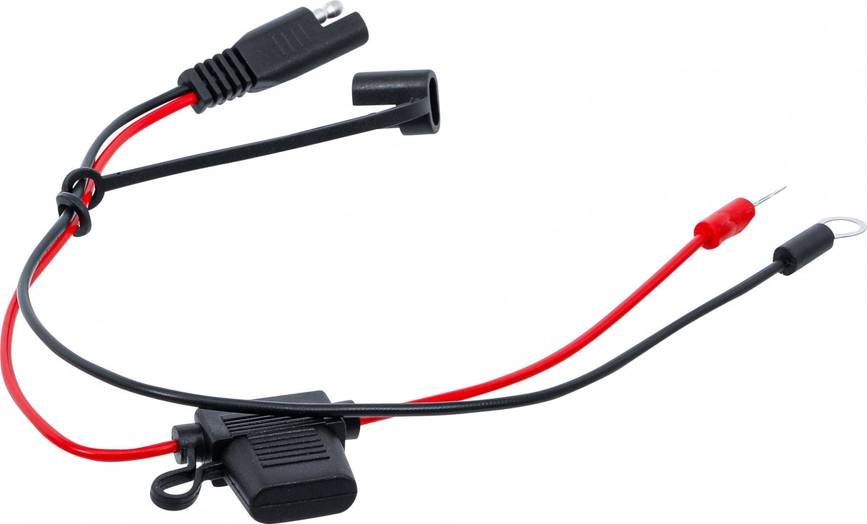 Akumuliatoriaus gnybtai su plokščiu kištukiniu saugikliu | BGS 63506 (63506-1)