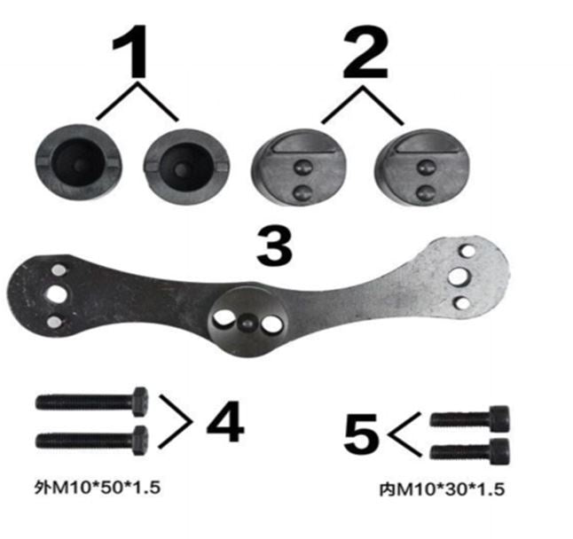 Veleno fiksavimo įrankis teisingoje padėtyje | BMW N47, B47 ir B48 (SK15647)