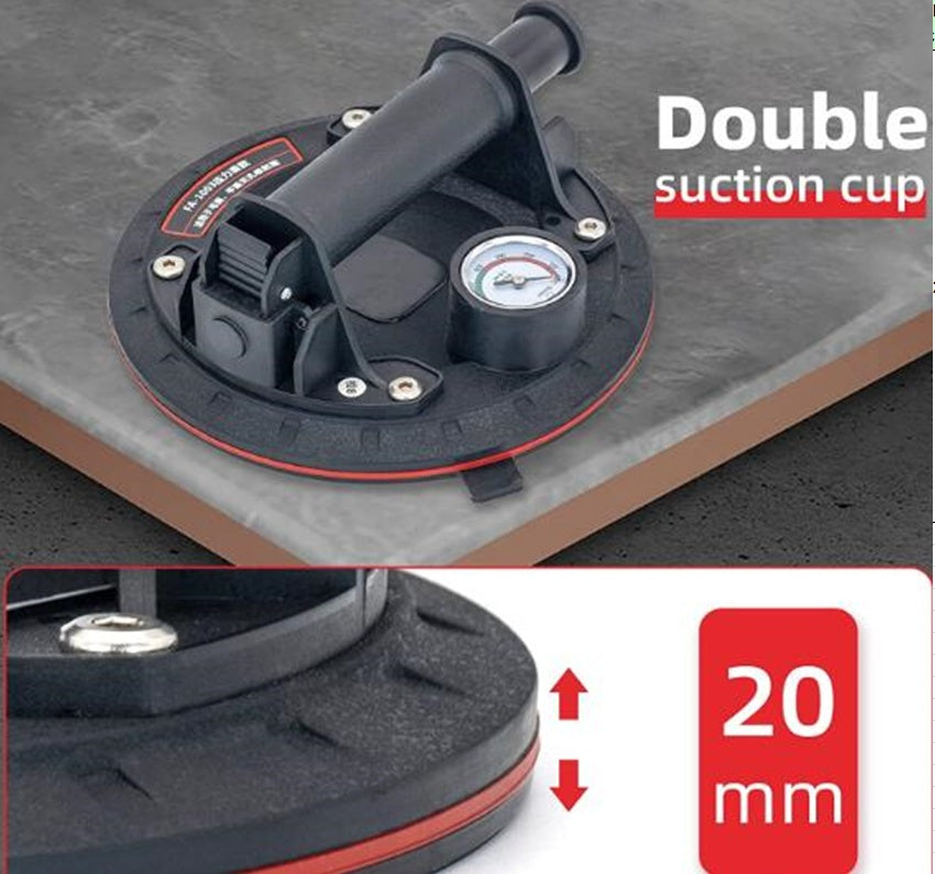 Prisisiurbiantis kėliklis | ypač stiprus | su manometru | 8“ | Ø 200 mm (VSC8G)