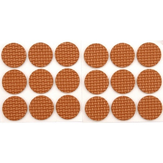 Lipnūs padukai baldams rudi 25mm/18vnt. (74882)