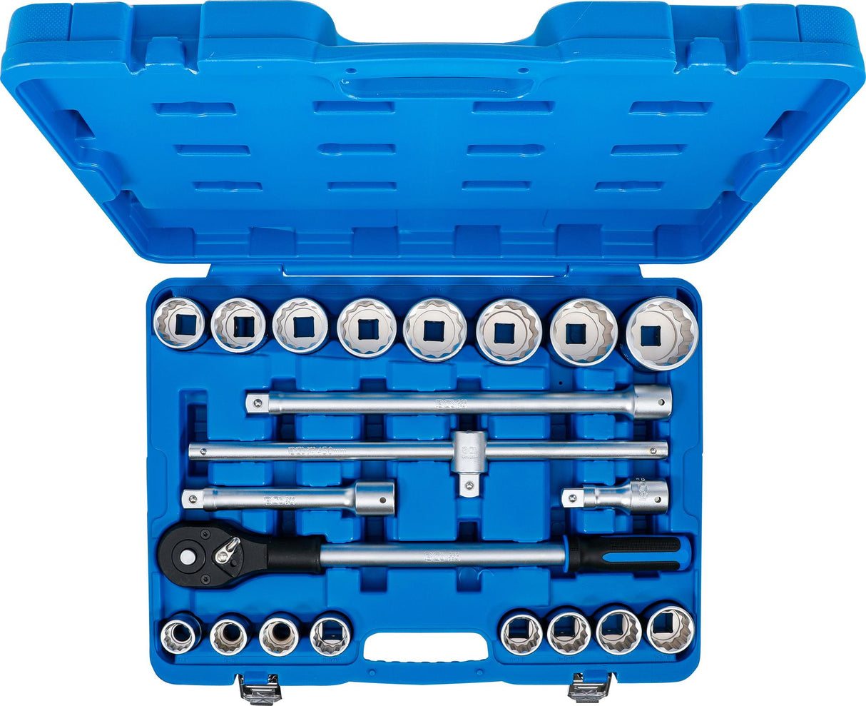 Galvučių komplektas 12 kampų | coliniai dydžiai | 20 mm (3/4") | 21 vnt. (1107)