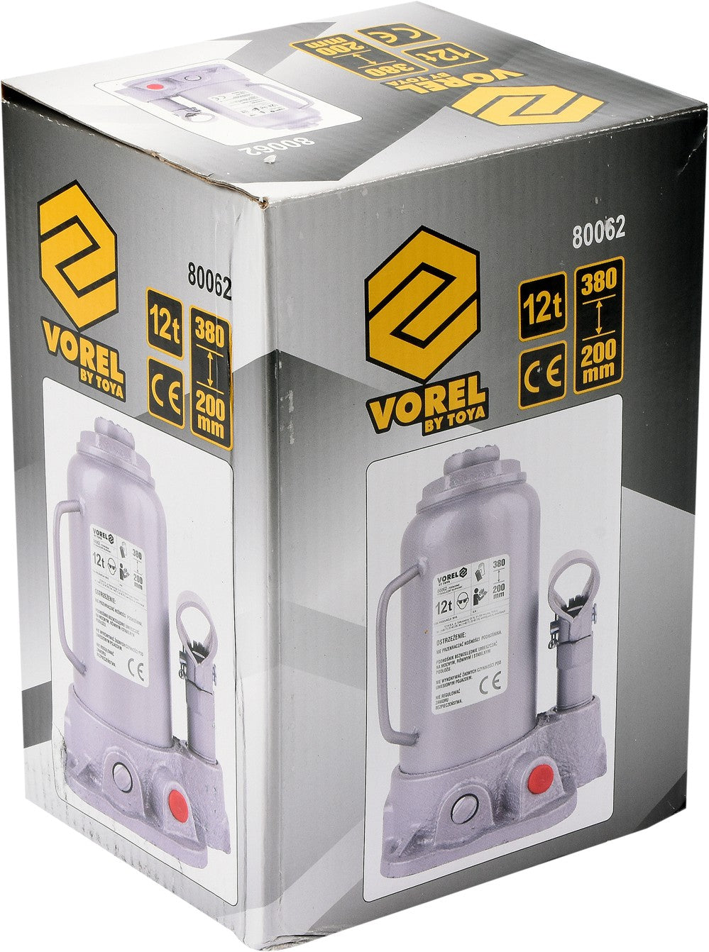 Hidraulinis domkratas 12t 200-380 mm TÜV/GS/CE (80062)