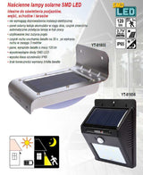 Saulės baterijos šviestuvas su judesio davikliu | 16 SMD LED (YT-81855)