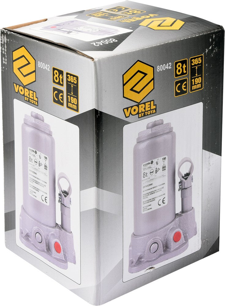 Hidraulinis domkratas 8 t 190- 365 mm TÜV/GS/CE (80042)