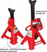 Atramų komplektas 6 t | su padais | 410-610 mm | 2 vnt. (JS6T)