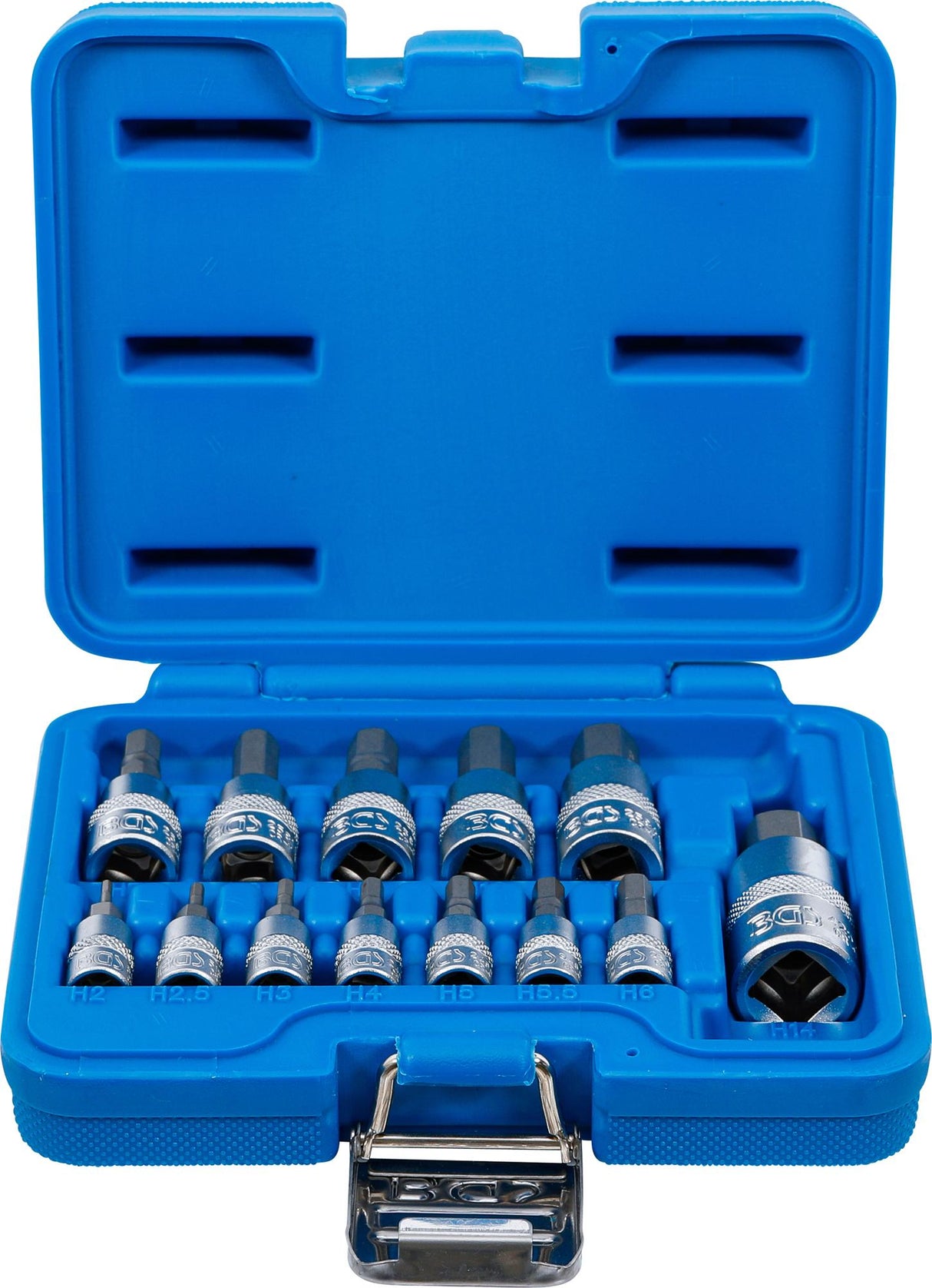 Antgalių rinkinys | 6.3 mm (1/4) / 10 mm (3/8") / 12.5 mm (1/2") | hex šešiakampis 2 - 14 mm | 13 vnt. (74257)