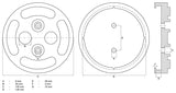Guminis padas | auto keltuvams | Ø 140 mm (7048)