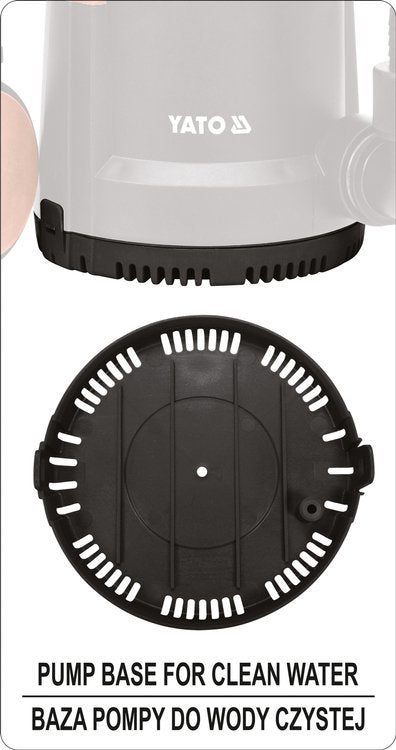 Panardinamas siurblys | su plūde | 400 W (YT-85330)