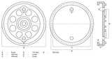 Guminis padas | auto keltuvams | Ø 120 mm (7052)